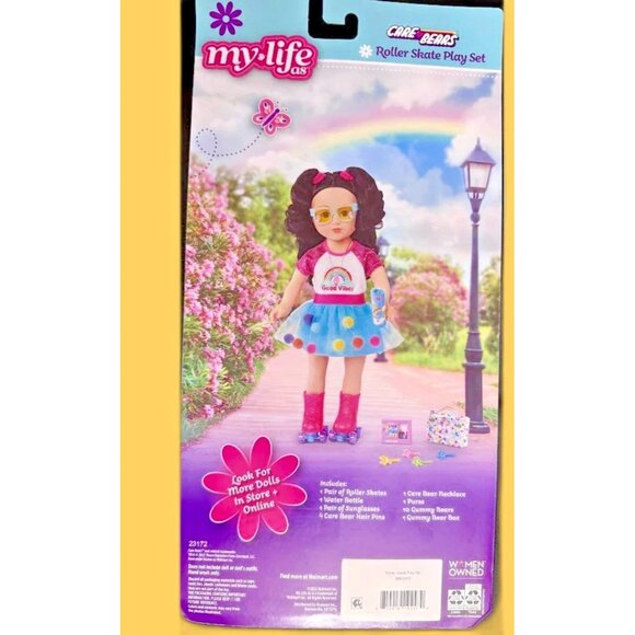 My Life As CARE BEARS Roller Skate 20 Piece Play Set For 18 Inch Dolls NEW - Picture 7 of 8